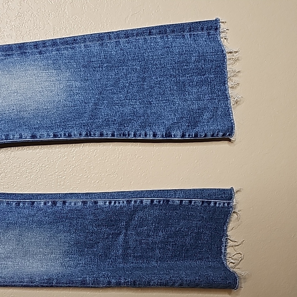 MOTHER Women's Blue Washed Flare Jeans - Picture 6 of 15